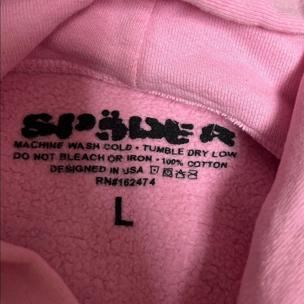 Sp5der OG Pink Web Hoodie - Picture 5 of 8